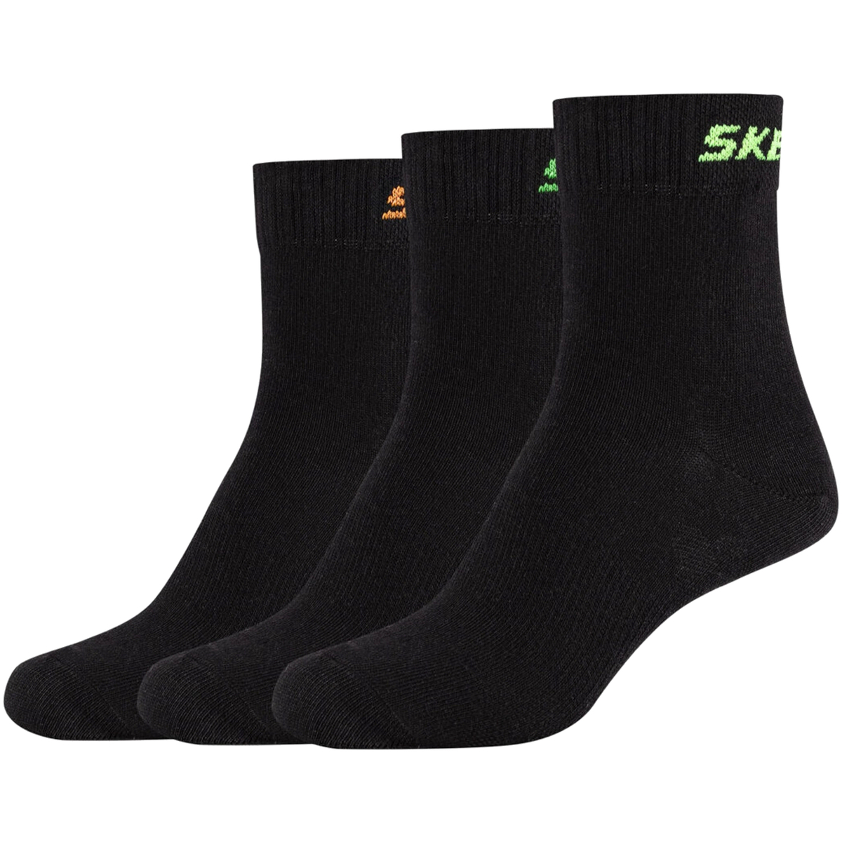 Spodní prádlo Chlapecké Sportovní ponožky  Skechers 3PPK Boys Mech Ventilation Socks Černá