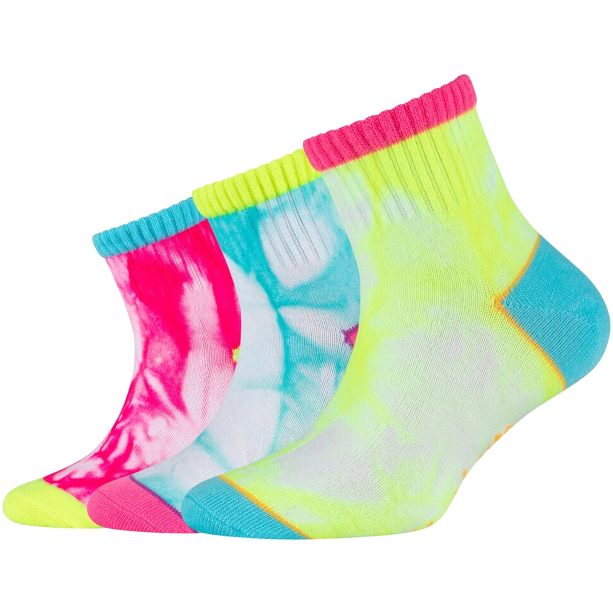 Spodní prádlo Dívčí Sportovní ponožky  Skechers 3PPK Girls Casual Fancy Tie Die Socks           