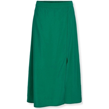 Vila Krátké sukně Milla Midi Skirt - Ultramarine Green - Zelená