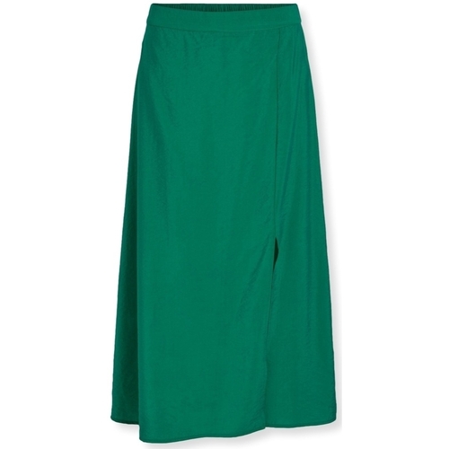 Textil Ženy Sukně Vila Milla Midi Skirt - Ultramarine Green Zelená