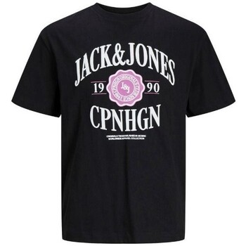 Textil Muži Trička s krátkým rukávem Jack & Jones 12251899 JORLUCCA Černá