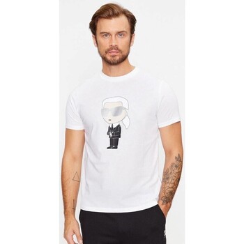 Textil Muži Trička s krátkým rukávem Karl Lagerfeld 500251 755071 Bílá