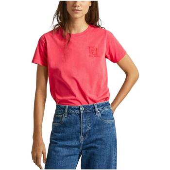 Textil Ženy Trička s krátkým rukávem Pepe jeans  Růžová