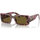 Hodinky & Bižuterie sluneční brýle Prada Occhiali da Sole  PRA07S 18N01T Hnědá