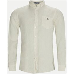 Textil Muži Košile s dlouhymi rukávy Gant 3009460 Béžová