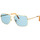 Hodinky & Bižuterie sluneční brýle Retrosuperfuture Occhiali da Sole  Volo Mineral Blue DU7 Zlatá