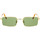 Hodinky & Bižuterie sluneční brýle Retrosuperfuture Occhiali da Sole  Linea Mineral Green 36S Zlatá