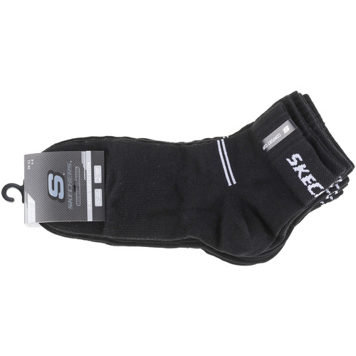 Spodní prádlo Sportovní ponožky  Skechers 5PPK Wm Mesh Ventilation Quarter Socks Černá