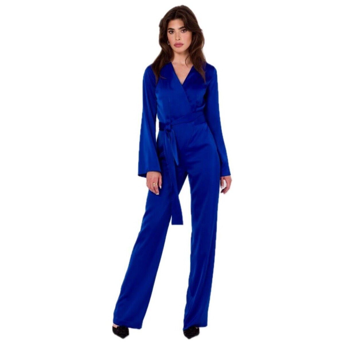 Textil Ženy Overaly / Kalhoty s laclem Makover Dámský overal Pearson K171 safírová Tmavě modrá
