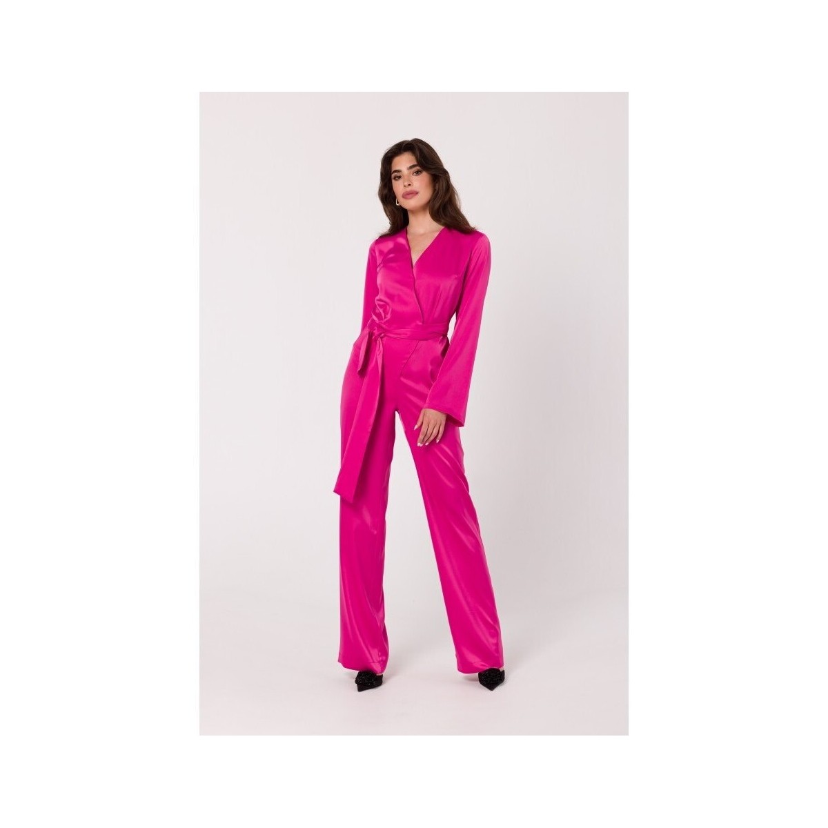 Textil Ženy Overaly / Kalhoty s laclem Makover Dámský overal Pearson K171 růžová Růžová