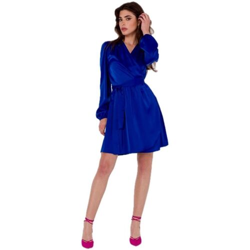 Textil Ženy Krátké šaty Makover Dámské mini šaty Thomson K175 safírová Tmavě modrá