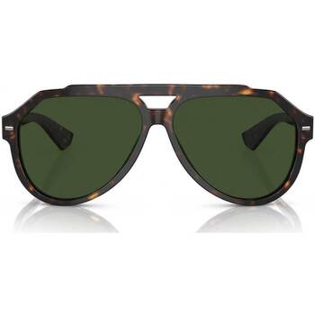 Hodinky & Bižuterie sluneční brýle D&G Occhiali Da Sole Dolce&Gabbana DG4452 502/71 Hnědá