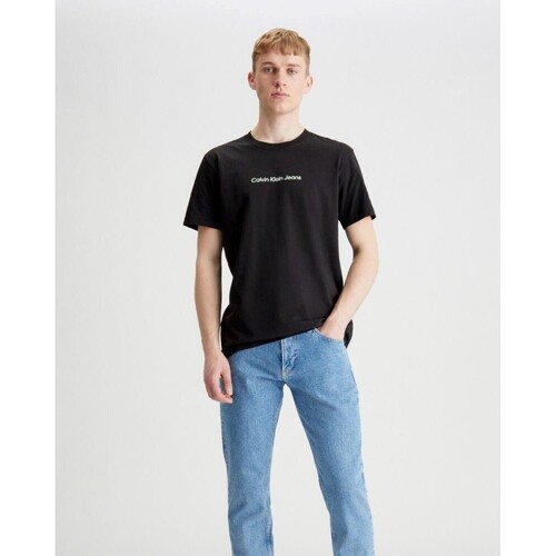 Textil Muži Trička s krátkým rukávem Calvin Klein Jeans J30J324646 Černá