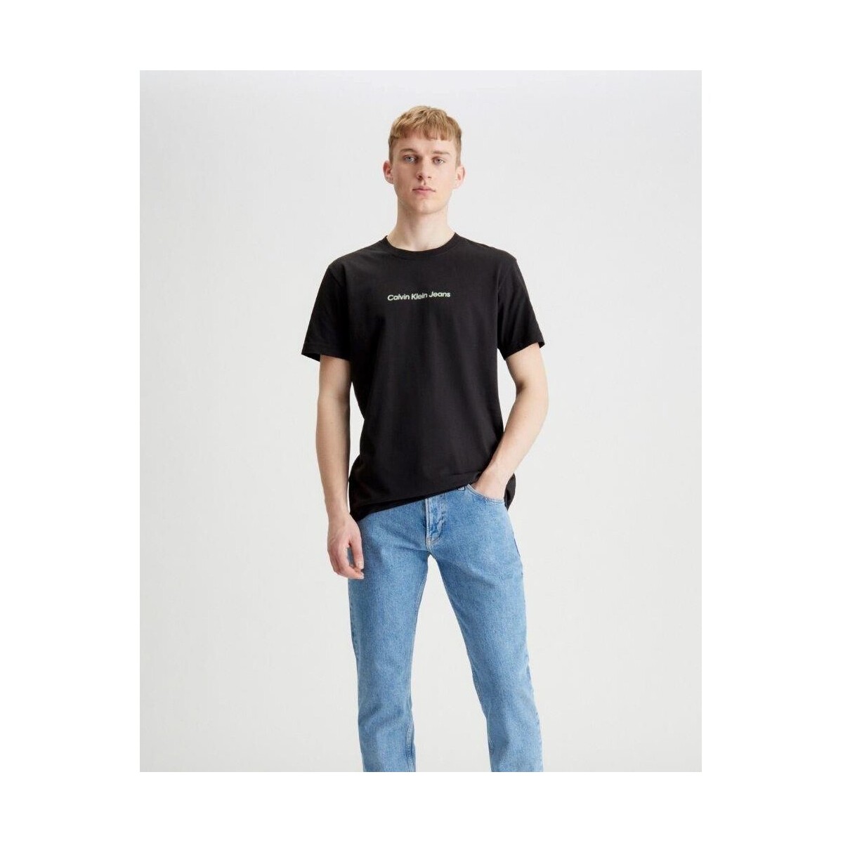 Textil Muži Trička s krátkým rukávem Calvin Klein Jeans J30J324646BEH Černá
