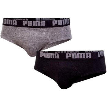Spodní prádlo Muži Slipy Puma CLAZONCILLO HOMBRE SLIP PACK DE DOS  521030001 Šedá