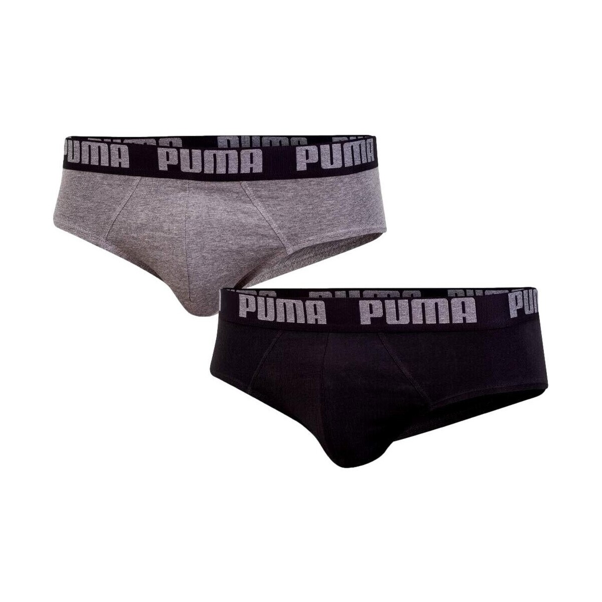 Spodní prádlo Muži Slipy Puma CALZONCILLO SLIP PACK DE DOS  521030001 Šedá