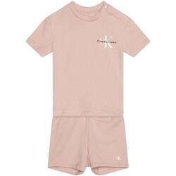 Textil Dívčí Větrovky Calvin Klein Jeans  Růžová