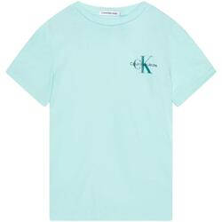 Textil Chlapecké Trička s krátkým rukávem Calvin Klein Jeans  Modrá