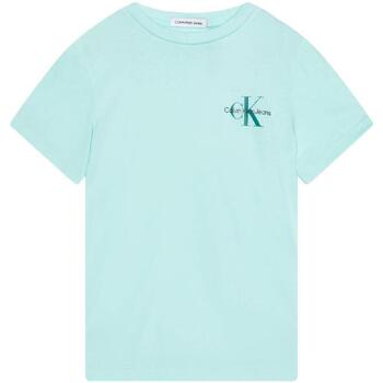 Textil Chlapecké Trička s krátkým rukávem Calvin Klein Jeans  Modrá