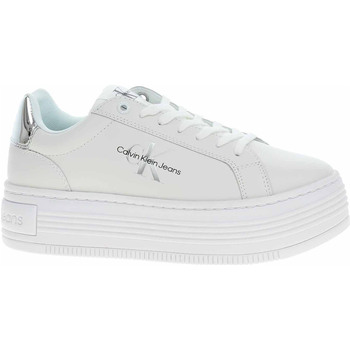 Boty Ženy Šněrovací polobotky  & Šněrovací společenská obuv Calvin Klein Jeans Dámská obuv  YW0YW01457 Bright White-Silver Bílá
