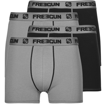 Freegun Boxerky BOXERS COTON P2 X4 - Černá
