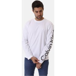 Textil Muži Trička s dlouhými rukávy Calvin Klein Jeans K10K112770 Bílá