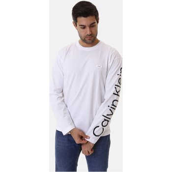 Calvin Klein Jeans Trička s dlouhými rukávy K10K112770 - Bílá