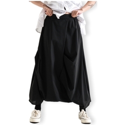 Textil Ženy Kalhoty Wendy Trendy Calças 900023 - Black Černá