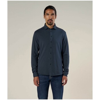 Textil Muži Košile s dlouhymi rukávy Mos Mosh  Modrá