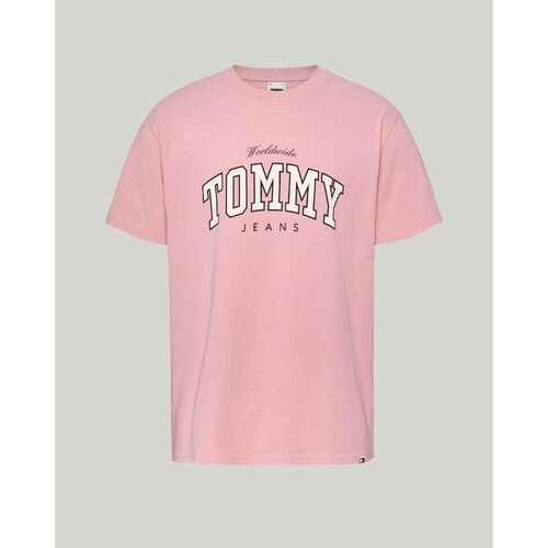Textil Muži Trička s krátkým rukávem Tommy Hilfiger DM0DM18287THA Růžová