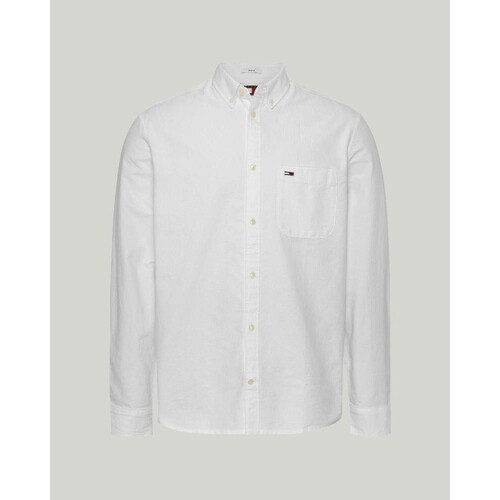Textil Muži Košile s dlouhymi rukávy Tommy Hilfiger DM0DM18335YBR Bílá