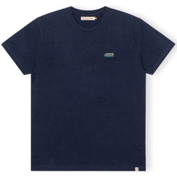 Textil Muži Trička & Pola Revolution T-Shirt Regular 1342 BUS - Navy/Melange Modrá