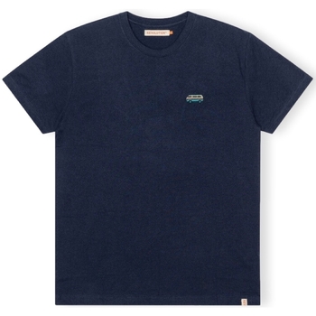Textil Muži Trička & Pola Revolution T-Shirt Regular 1342 BUS - Navy/Melange Modrá