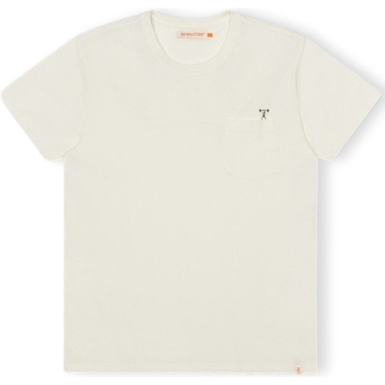 Textil Muži Trička & Pola Revolution T-Shirt Regular 1341 WEI - Off-White Bílá