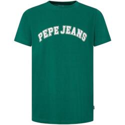 Textil Muži Trička s krátkým rukávem Pepe jeans  Zelená