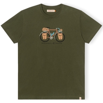 Textil Muži Trička & Pola Revolution T-Shirt Regular 1344 PAC - Army Zelená