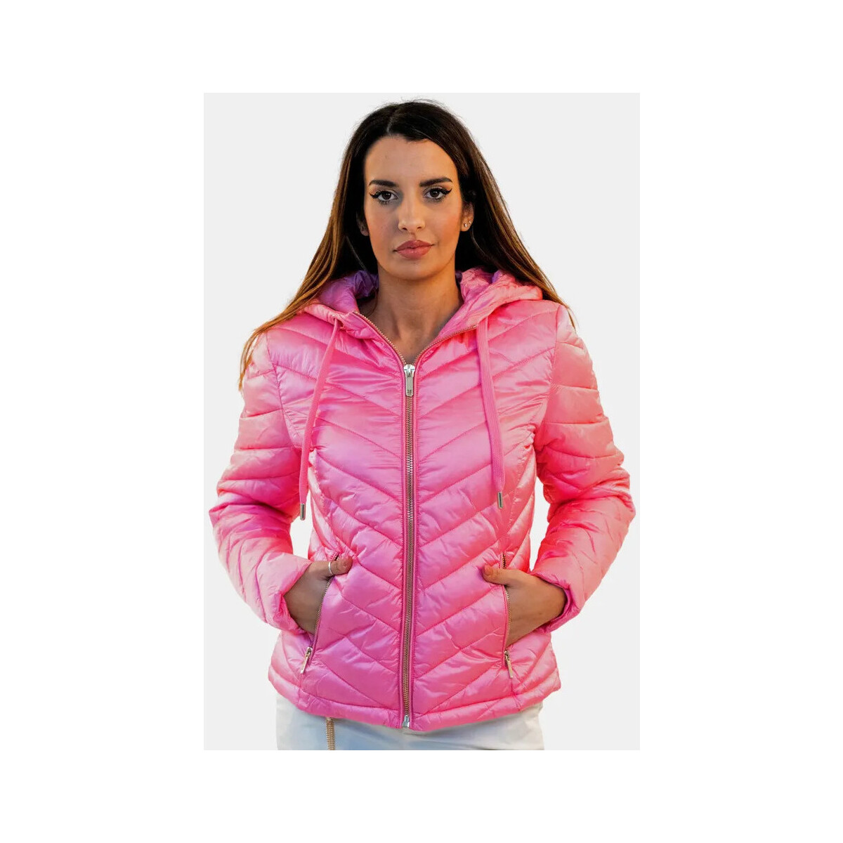 Textil Ženy Bundy Fracomina FR24SC3002O430T4 Růžová