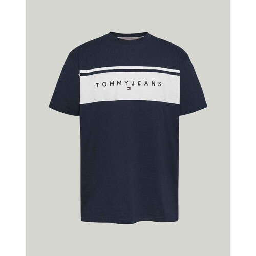 Textil Muži Trička s krátkým rukávem Tommy Hilfiger DM0DM18658C1G Modrá