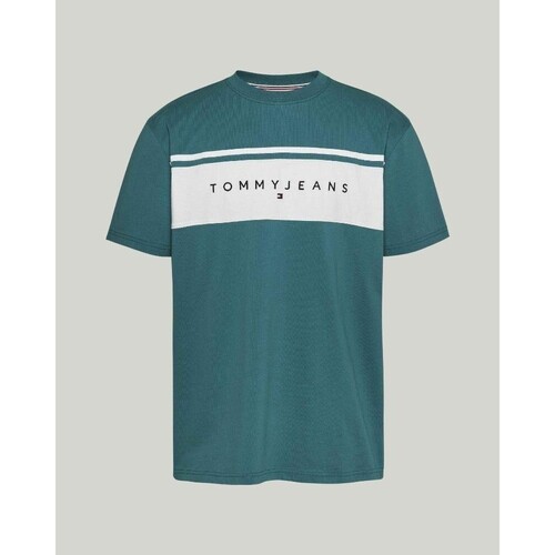 Textil Muži Trička s krátkým rukávem Tommy Hilfiger DM0DM18658CT0 Zelená