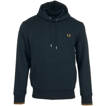 Fred Perry Mikiny Tipped Hooded Sweatshirt - Modrá