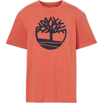 Textil Muži Trička s krátkým rukávem Timberland 227500 Oranžová