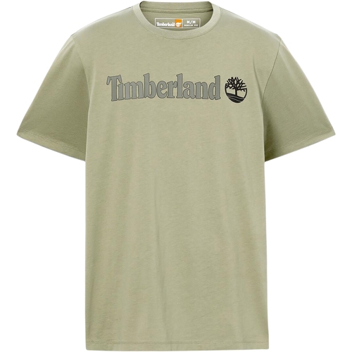 Textil Muži Trička s krátkým rukávem Timberland 227441 Zelená