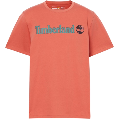 Textil Muži Trička s krátkým rukávem Timberland 227446 Oranžová