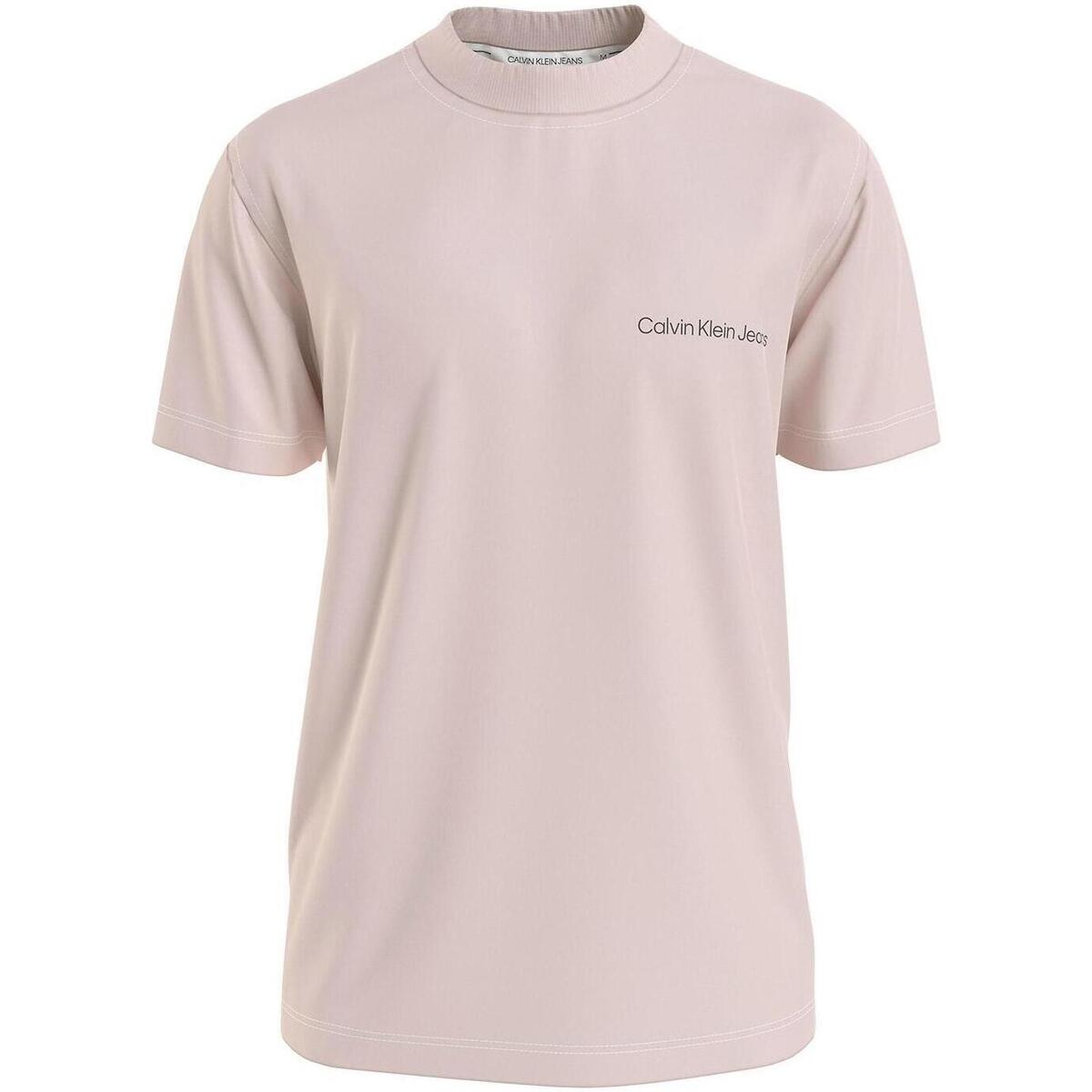Textil Muži Trička s krátkým rukávem Calvin Klein Jeans  Růžová
