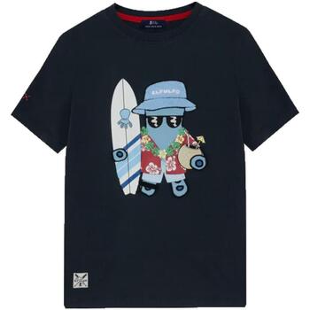 Textil Chlapecké Trička s krátkým rukávem Elpulpo  Modrá