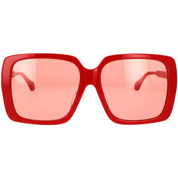 Hodinky & Bižuterie sluneční brýle Gucci Occhiali da Sole  GG0567SAN 005 Červená