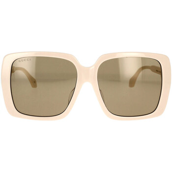 Hodinky & Bižuterie sluneční brýle Gucci Occhiali da Sole  GG0567SAN 006 Bílá
