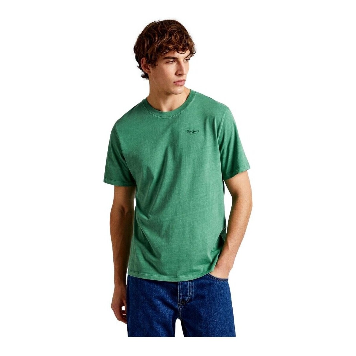 Textil Muži Trička s krátkým rukávem Pepe jeans CAMISETA HOMBRE JACKO   PM508664 Zelená