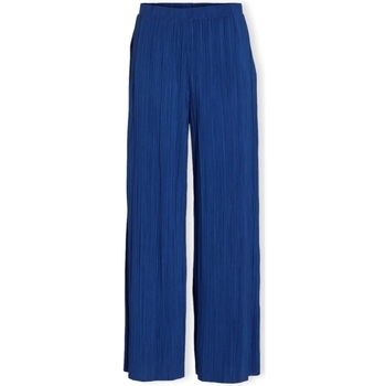 Textil Ženy Kalhoty Vila Noos Trousers Plise  - True Blue Modrá