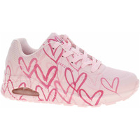 Boty Ženy Šněrovací polobotky  & Šněrovací společenská obuv Skechers x JGoldcrown: Uno - Spread the Love lt.pink Růžová